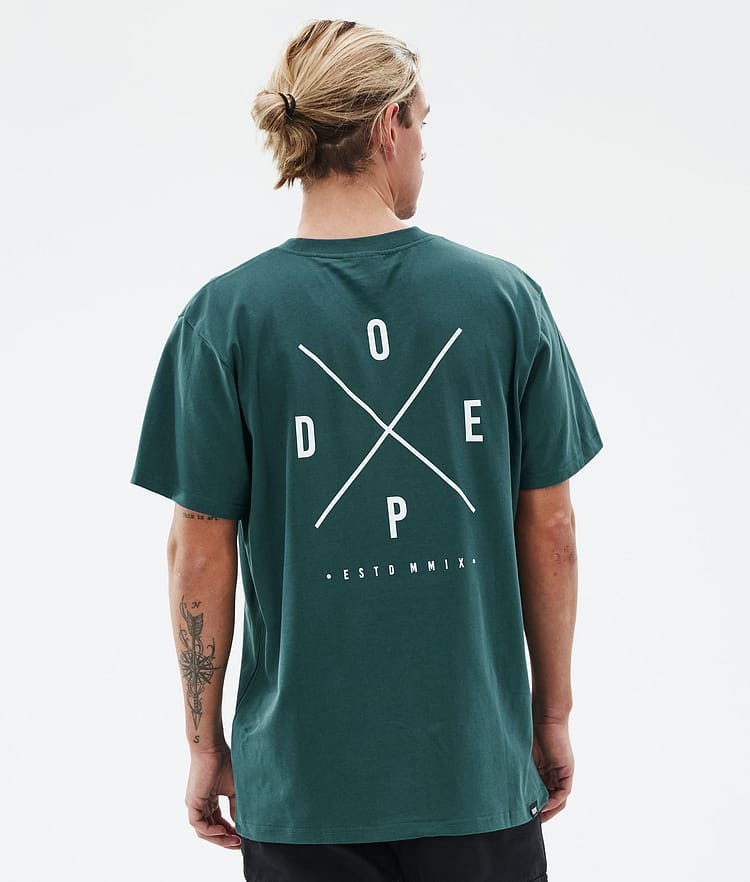 Dope Standard T-shirt Herre 2X-Up Bottle Green, Bilde 1 av 5