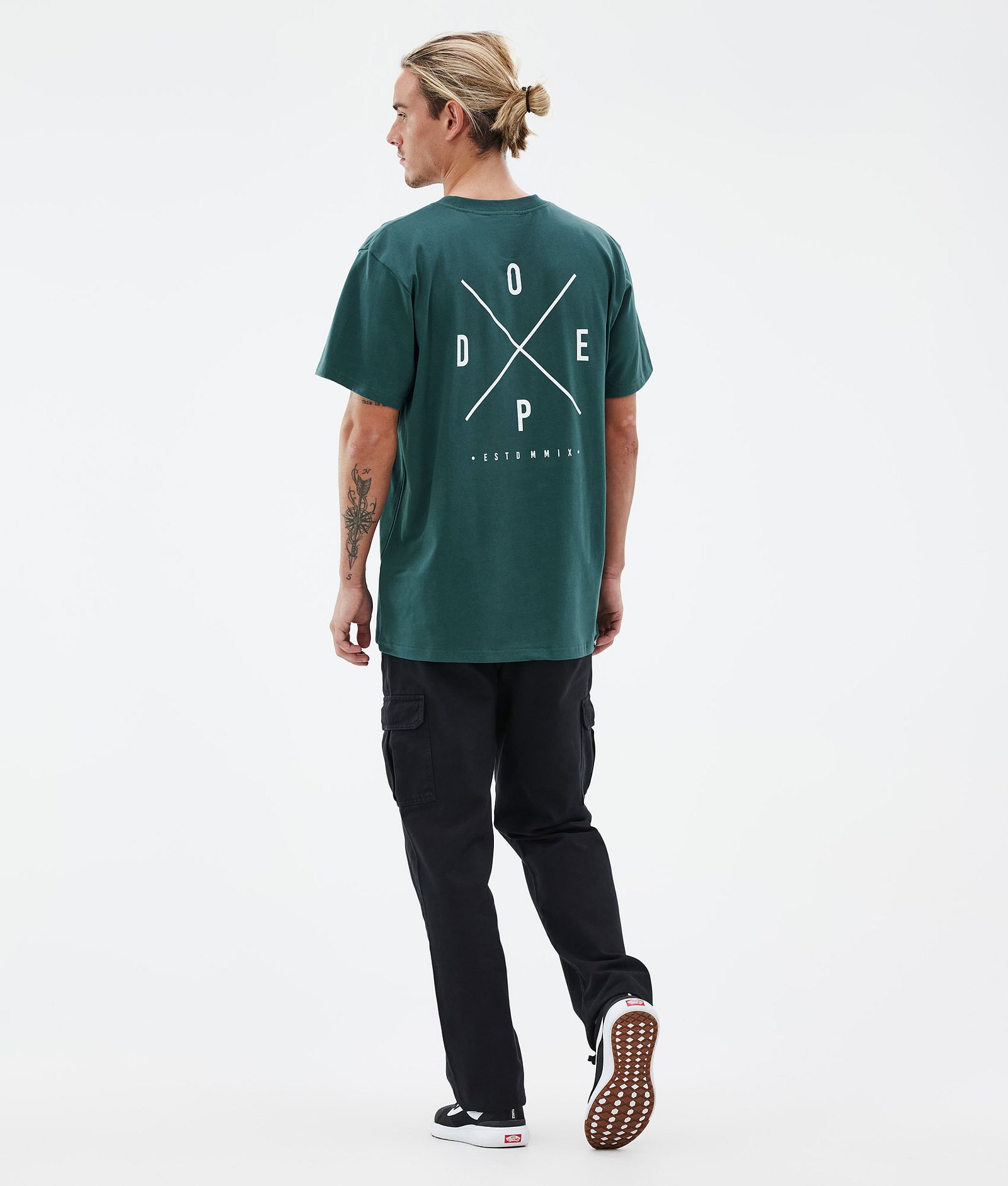Dope Standard T-shirt Herre 2X-Up Bottle Green, Bilde 4 av 5