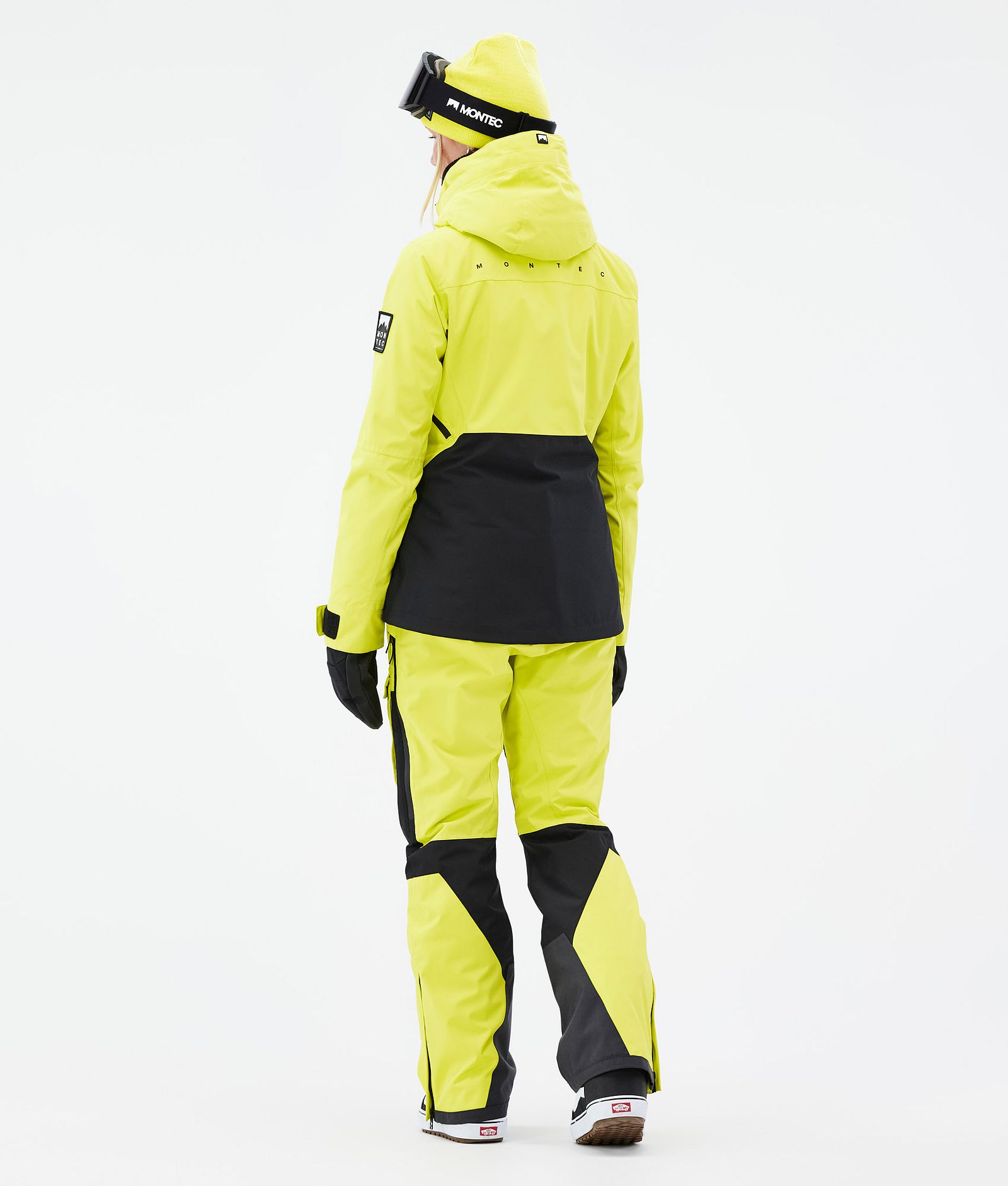 Montec Moss W Snowboardjakke Dame Bright Yellow/Black, Bilde 5 av 10