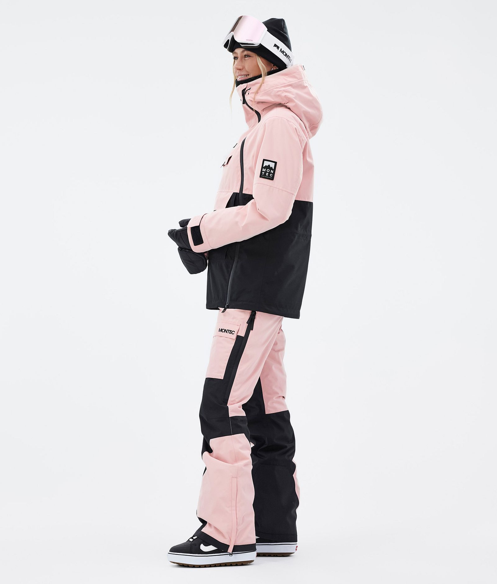 Montec Doom W Snowboardjakke Dame Soft Pink/Black, Bilde 4 av 11
