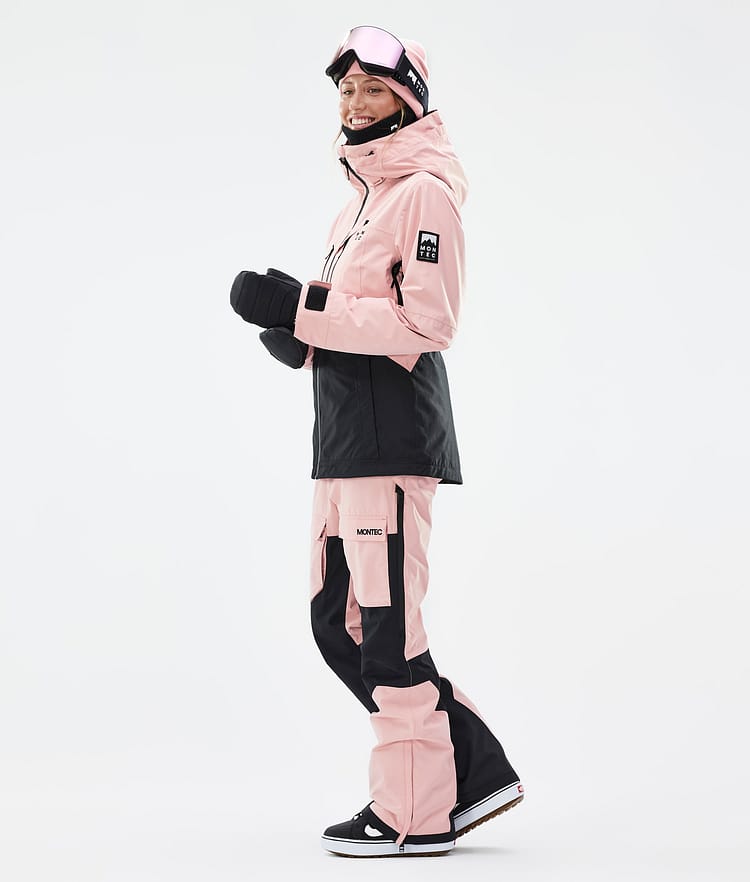 Montec Moss W Snowboardjakke Dame Soft Pink/Black, Bilde 4 av 10