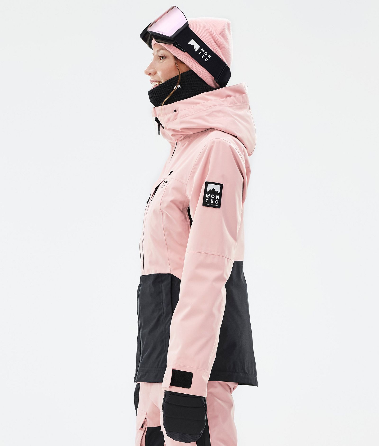 Montec Moss W Snowboardjakke Dame Soft Pink/Black, Bilde 6 av 10