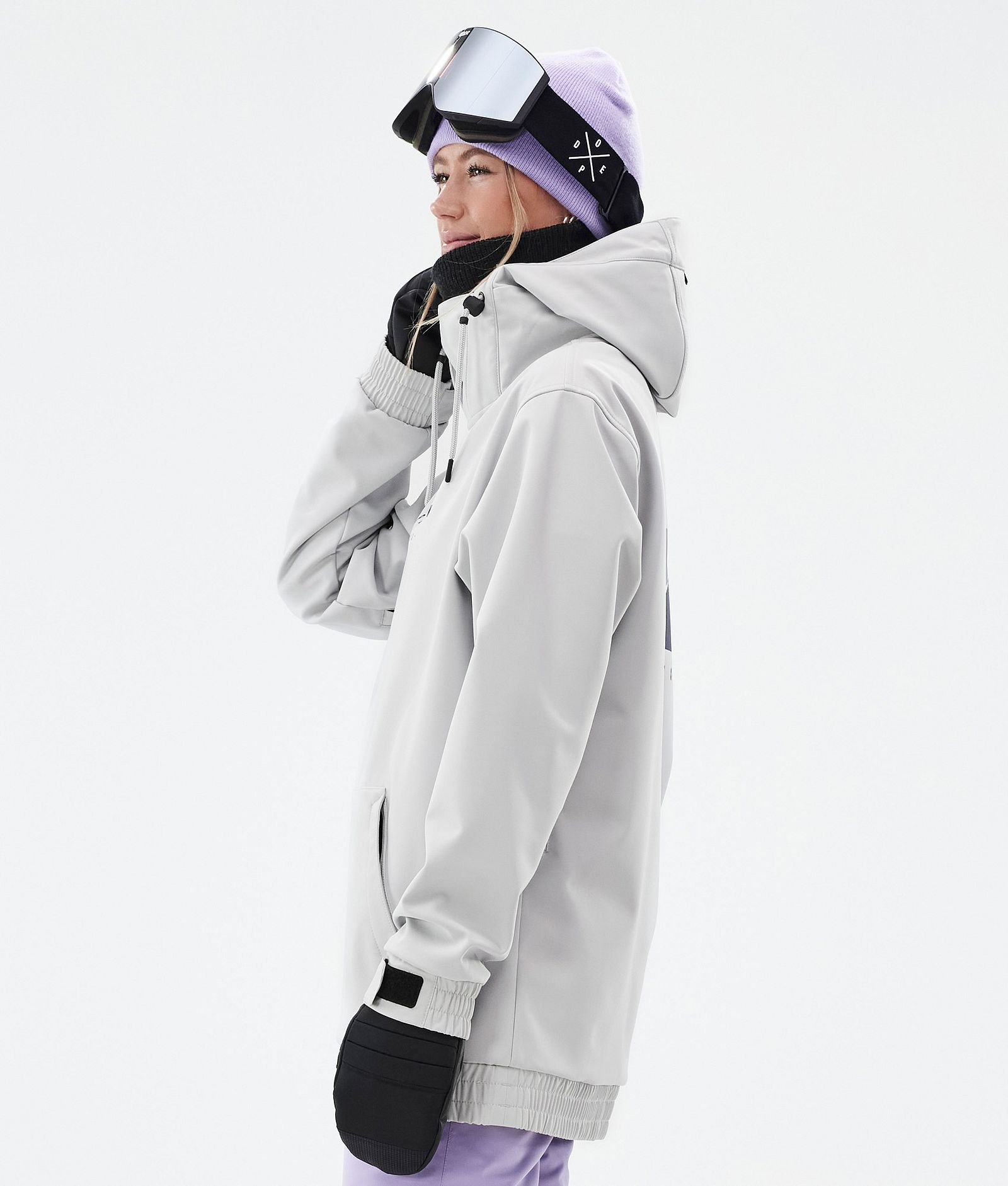 Dope Yeti W Snowboardjakke Dame Silhouette Light Grey, Bilde 6 av 7