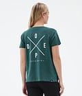 Dope Standard W T-shirt Dame 2X-Up Bottle Green, Bilde 2 av 6