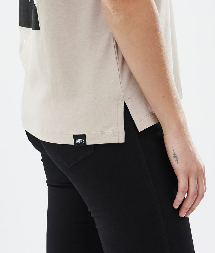 Dope Standard W T-shirt Dame Aphex Sand, Bilde 6 av 6