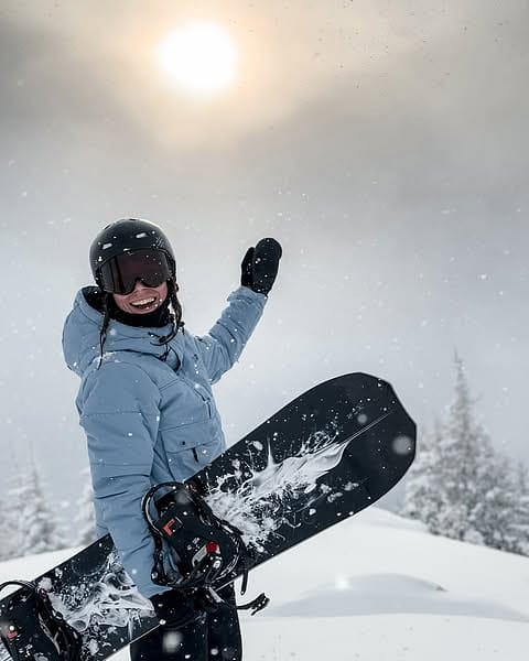 Kunde @skvikskvik i Dope Puffer W Snowboardjakke Dame Light Blue Renewed