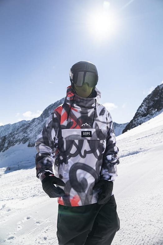 Kunde @simonlju i Dope Blizzard Skijakke Herre Spray Black Red