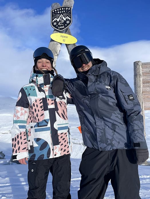 Kunde @irinaruegg i Dope Adept W Snowboardjakke Dame Melon Renewed
