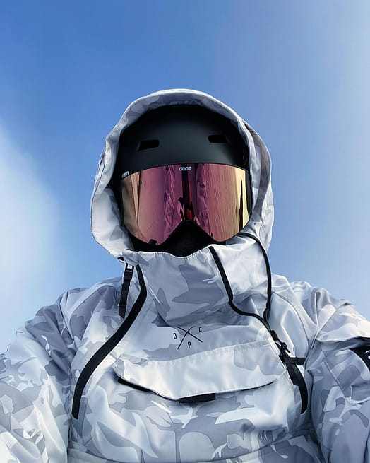 Kunde @gioguariscoreal i Dope Akin Snowboardjakke Herre Grey Camo