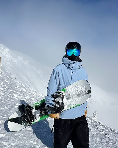 Kunde @nicos_pow i Dope Legacy Snowboardjakke Herre Light Blue Renewed