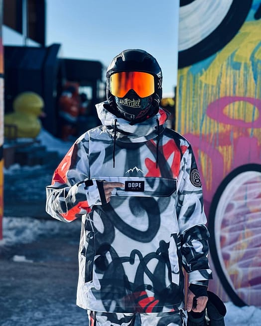 Kunde @lifeandsnowboard i Dope Blizzard Skijakke Herre Spray Black Red