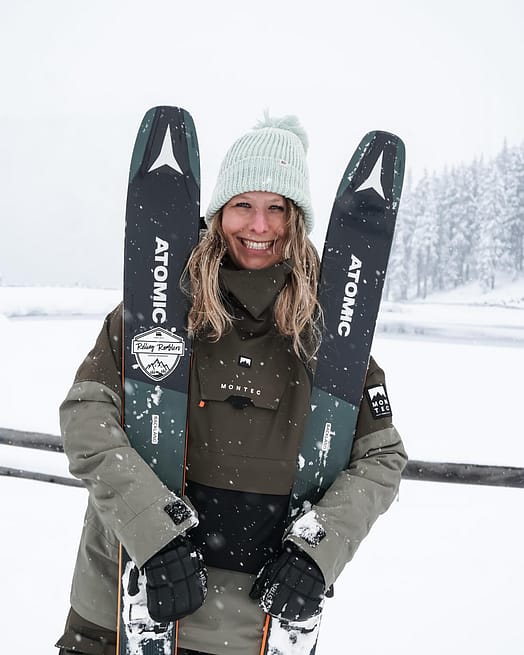 Kunde @carmen.akkermans i Montec Doom W Snowboardjakke Dame Olive Green/Black/Greenish Renewed