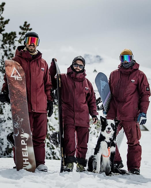 Kunde @sierranevadaexperience i Dope Iconic Snowboardbukse Herre Don Burgundy Renewed