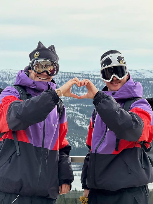 Kunde @lukas.muellauer i Dope Spartan Skijakke Herre Sport Vivid Purple/Red/Black