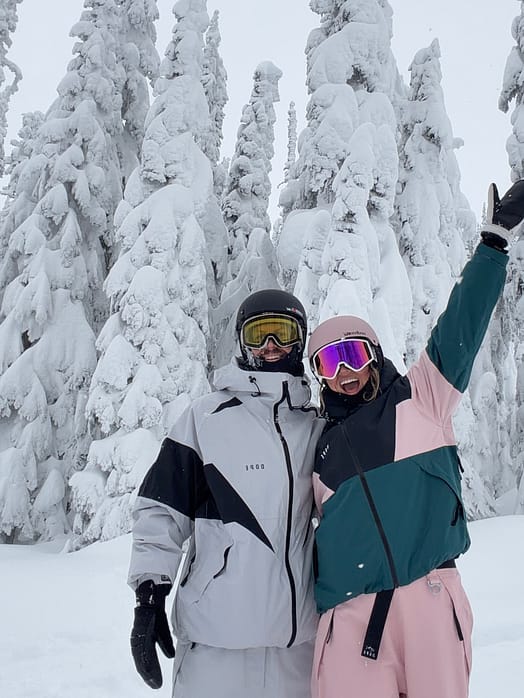 Kunde @nicos_pow i Dope Big W Snowboardbukse Dame Soft Pink