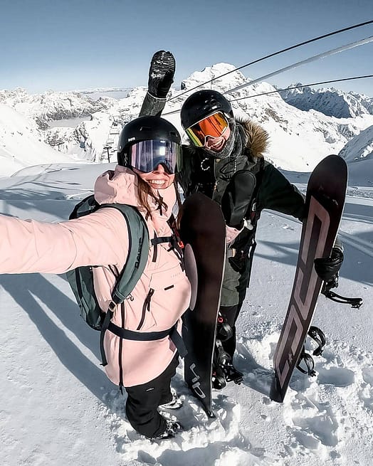 Kunde @skvikskvik i Dope Akin W Snowboardjakke Dame Soft Pink Renewed