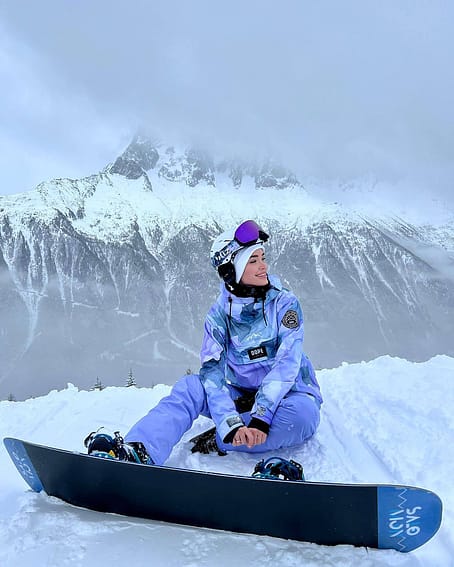 Kunde @miss_anastassie i Dope Blizzard W Snowboardjakke Dame Blot Violet