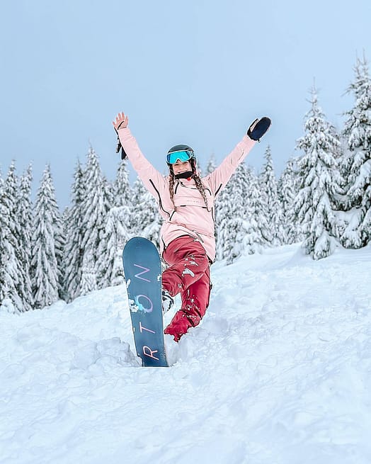 Kunde @natalia.poprocka i Dope Akin W Snowboardjakke Dame Soft Pink Renewed