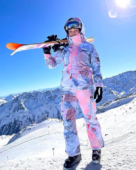 Kunde @luisemende i Dope Iconic W Skibukse Dame Washed Ink
