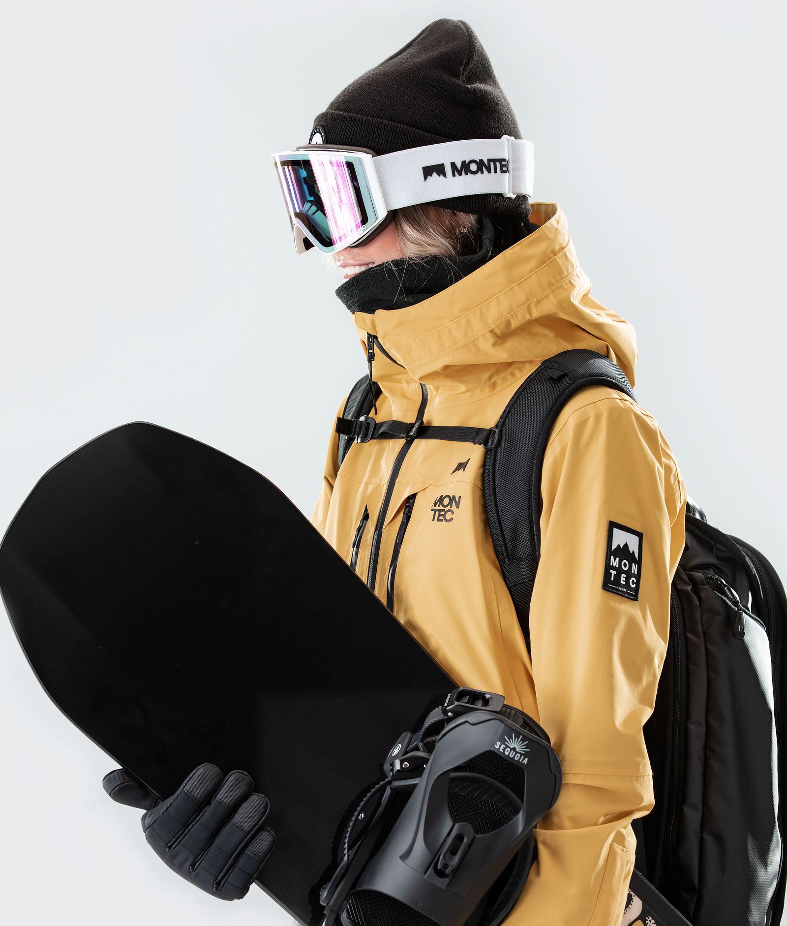 Montec Moss W 2020 Snowboardjakke Dame Yellow/Black, Bilde 3 av 9