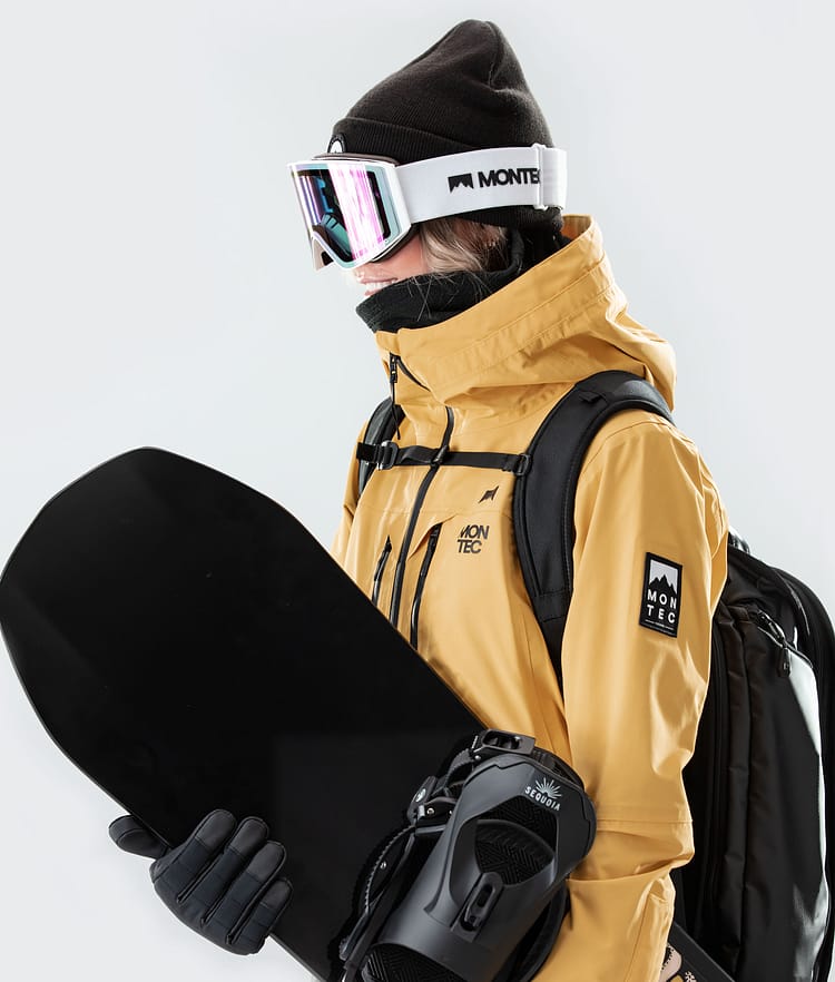 Montec Moss W 2020 Snowboardjakke Dame Yellow/Black, Bilde 3 av 9