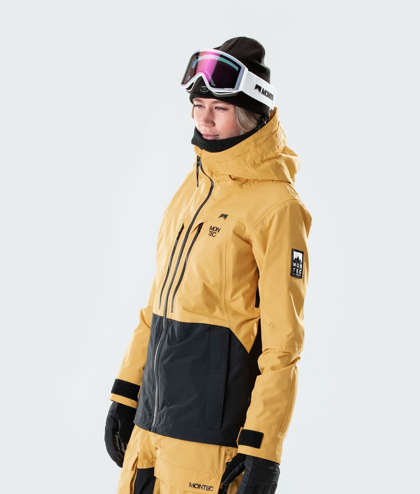 Montec Moss W 2020 Snowboardjakke Dame Yellow/Black, Bilde 4 av 9