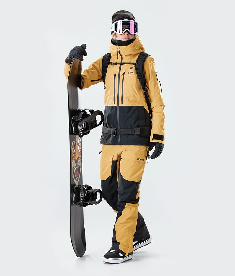 Montec Moss W 2020 Snowboardjakke Dame Yellow/Black, Bilde 7 av 9