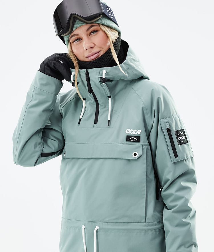 Dope Annok W 21 Snowboardjakke Dame Faded Green, Image 2 of 9