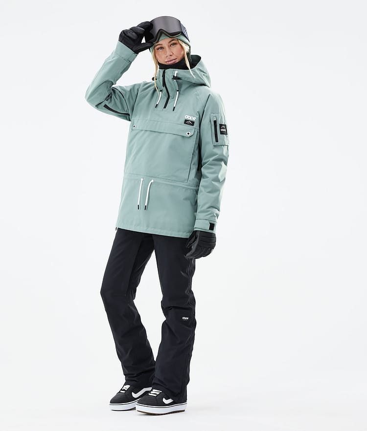 Dope Annok W 21 Snowboardjakke Dame Faded Green, Image 3 of 9