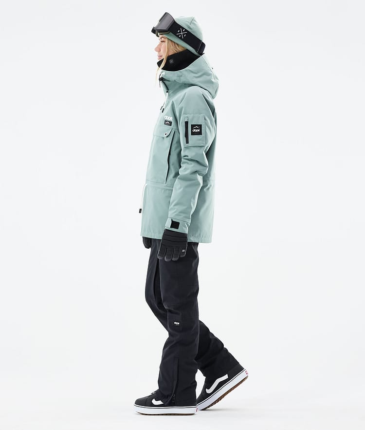 Dope Annok W 21 Snowboardjakke Dame Faded Green, Image 4 of 9