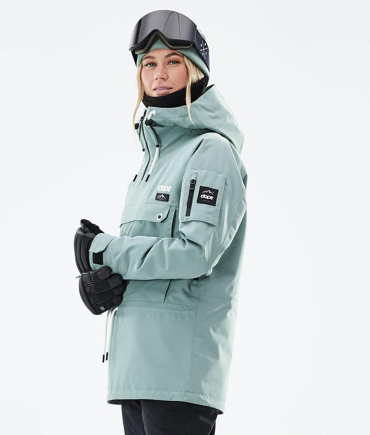 Dope Annok W 21 Snowboardjakke Dame Faded Green, Image 6 of 9