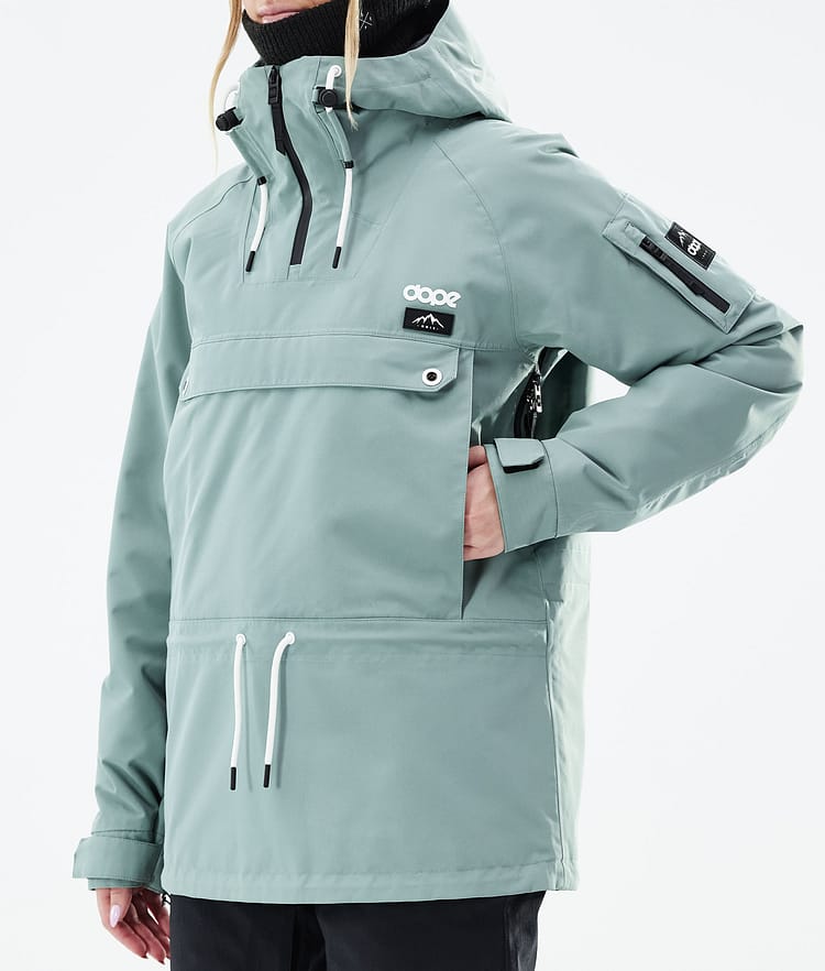 Dope Annok W 21 Snowboardjakke Dame Faded Green, Image 8 of 9