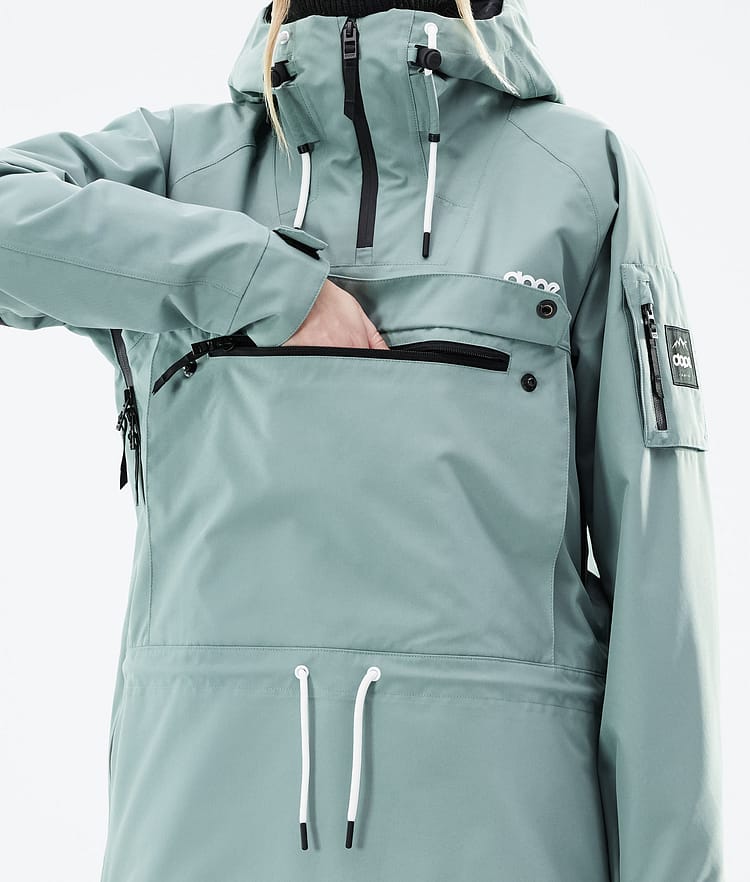 Dope Annok W 21 Snowboardjakke Dame Faded Green, Image 9 of 9
