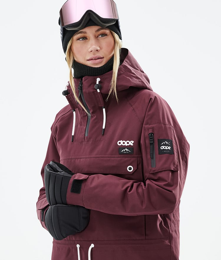 Dope Annok W 21 Snowboardjakke Dame Burgundy, Image 2 of 9