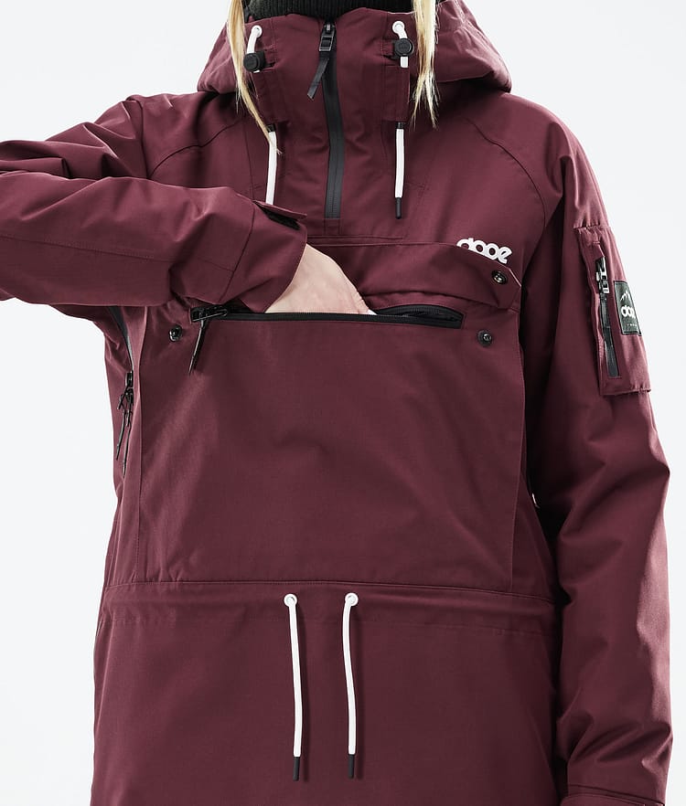 Dope Annok W 21 Snowboardjakke Dame Burgundy, Image 9 of 9