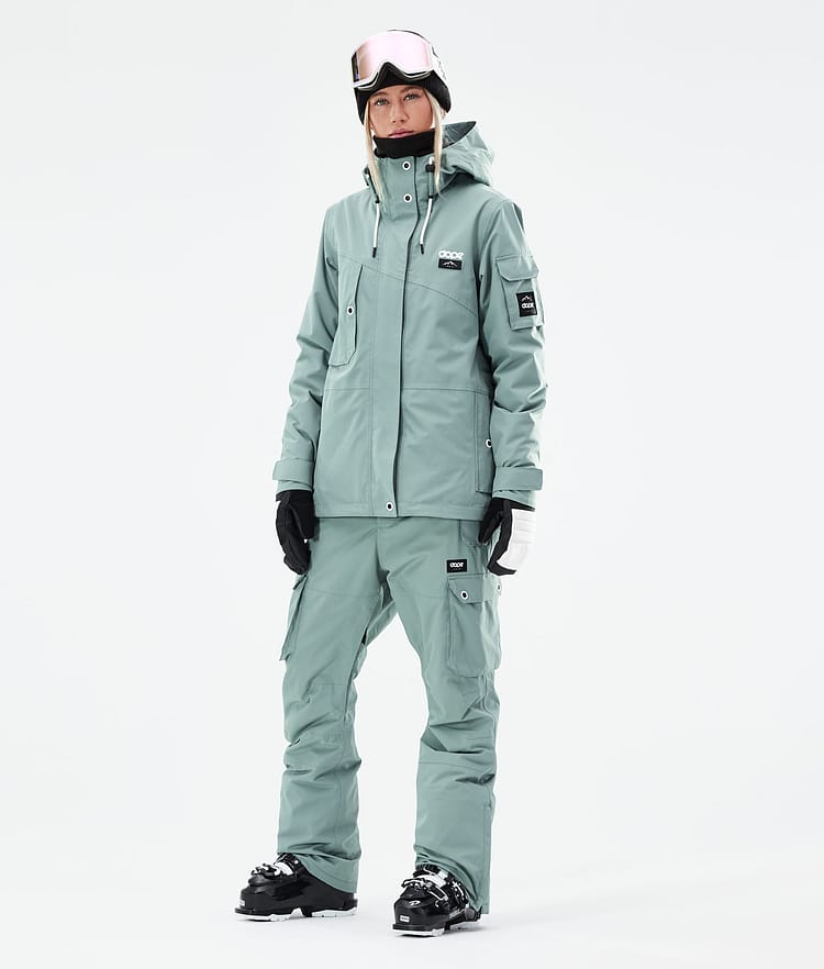 Dope Adept W 21 Skijakke Dame Faded Green, Image 4 of 11