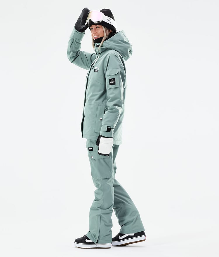 Dope Adept W 21 Snowboardjakke Dame Faded Green, Image 5 of 11