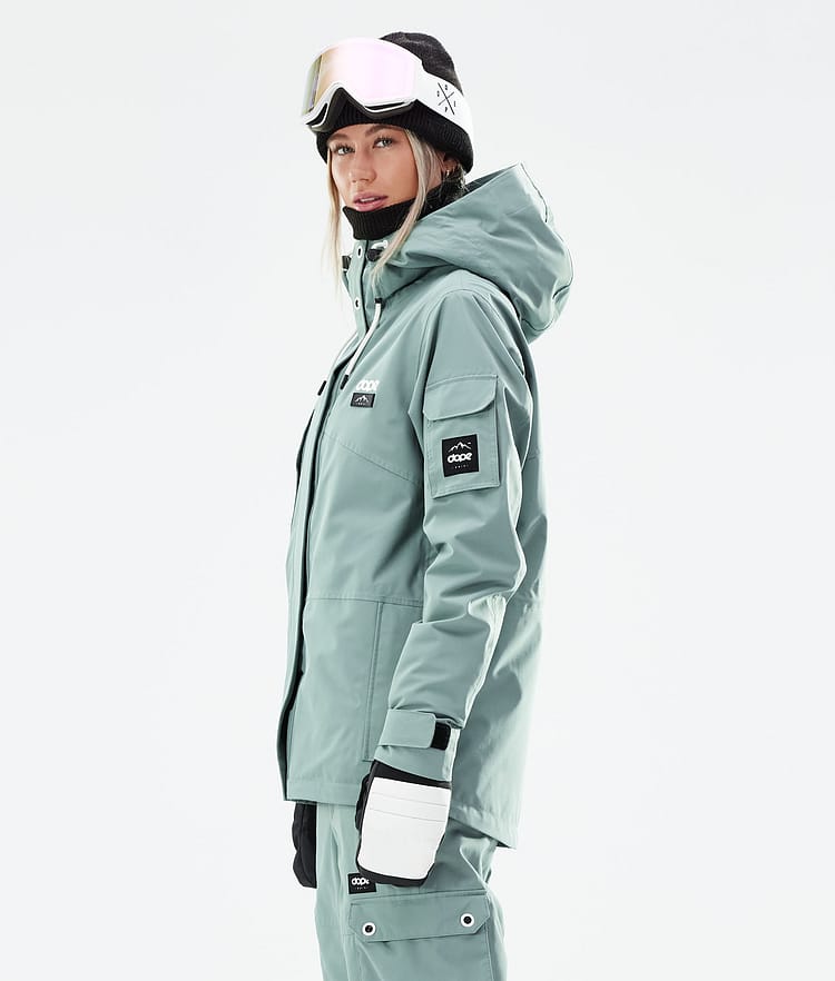 Dope Adept W 21 Skijakke Dame Faded Green, Image 7 of 11