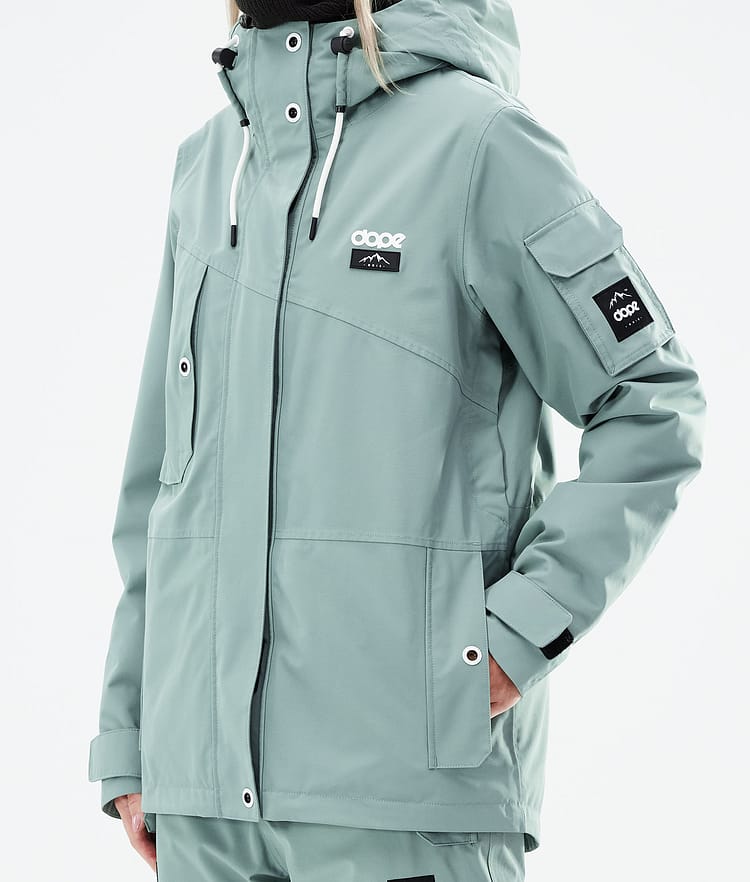 Dope Adept W 21 Skijakke Dame Faded Green, Image 9 of 11