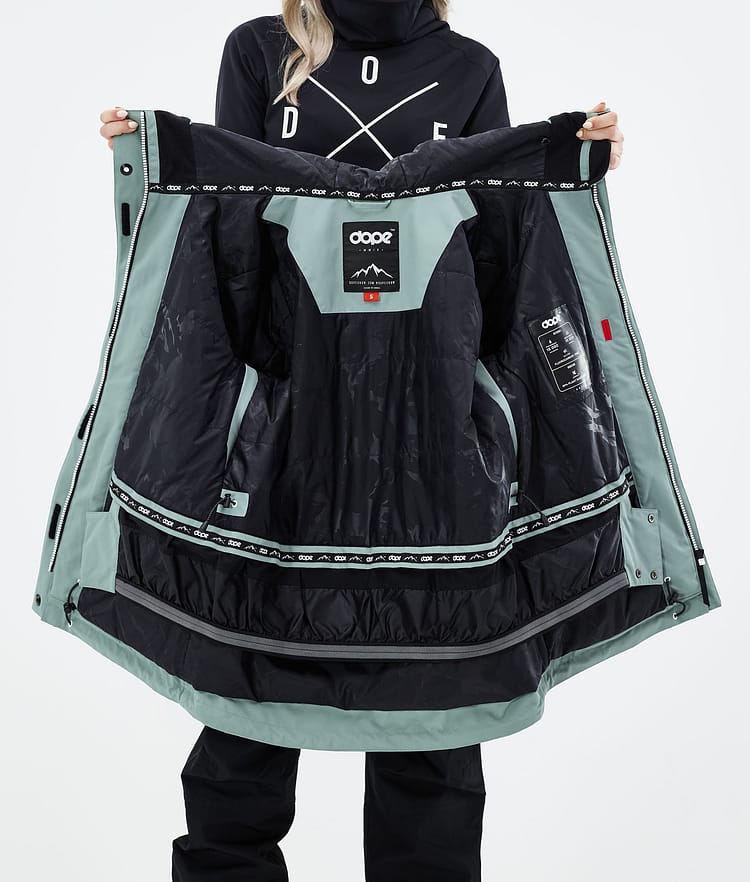 Dope Adept W 21 Snowboardjakke Dame Faded Green, Image 11 of 11