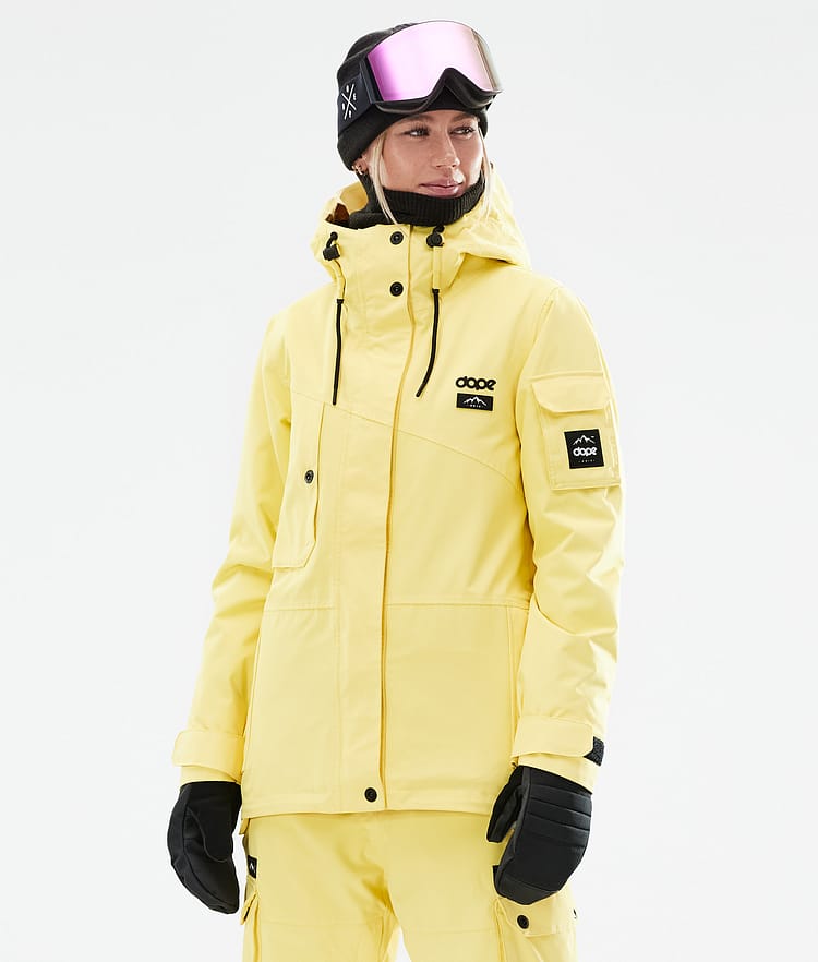 Dope Adept W 2021 Skijakke Dame Faded Yellow, Bilde 1 av 11
