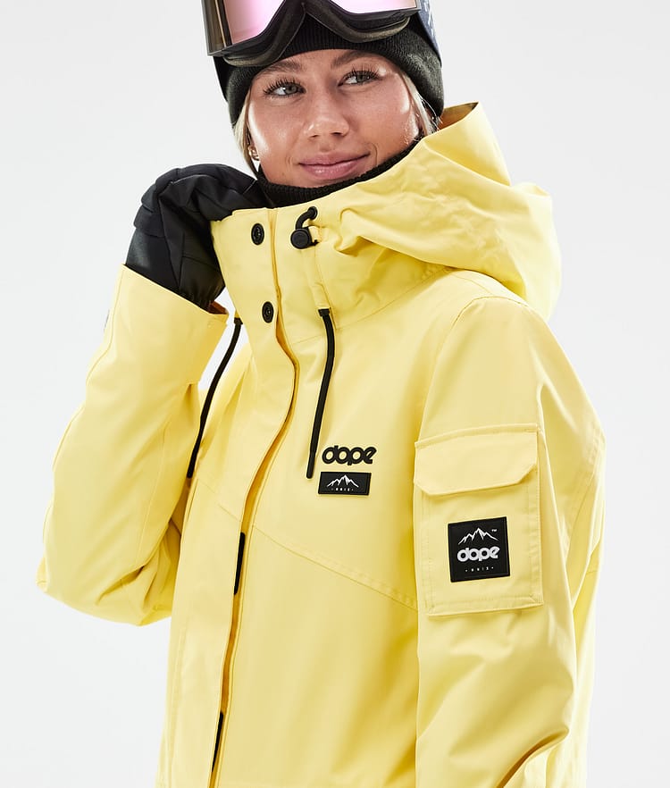 Dope Adept W 2021 Skijakke Dame Faded Yellow, Bilde 3 av 11