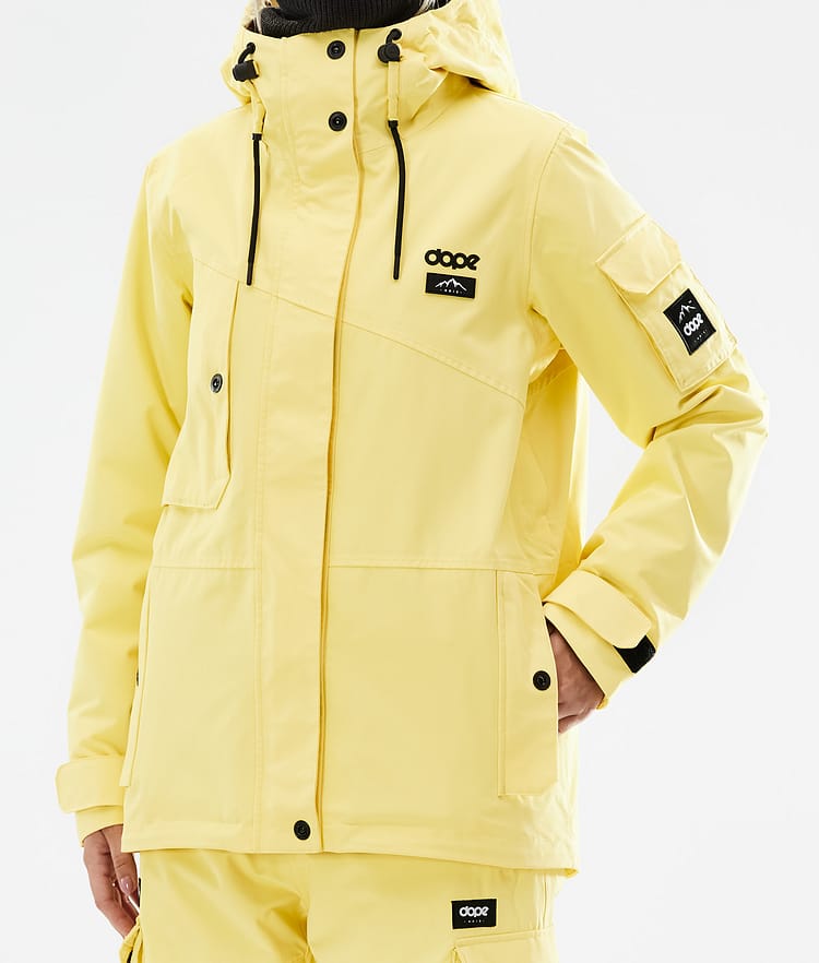 Dope Adept W 2021 Skijakke Dame Faded Yellow, Bilde 9 av 11
