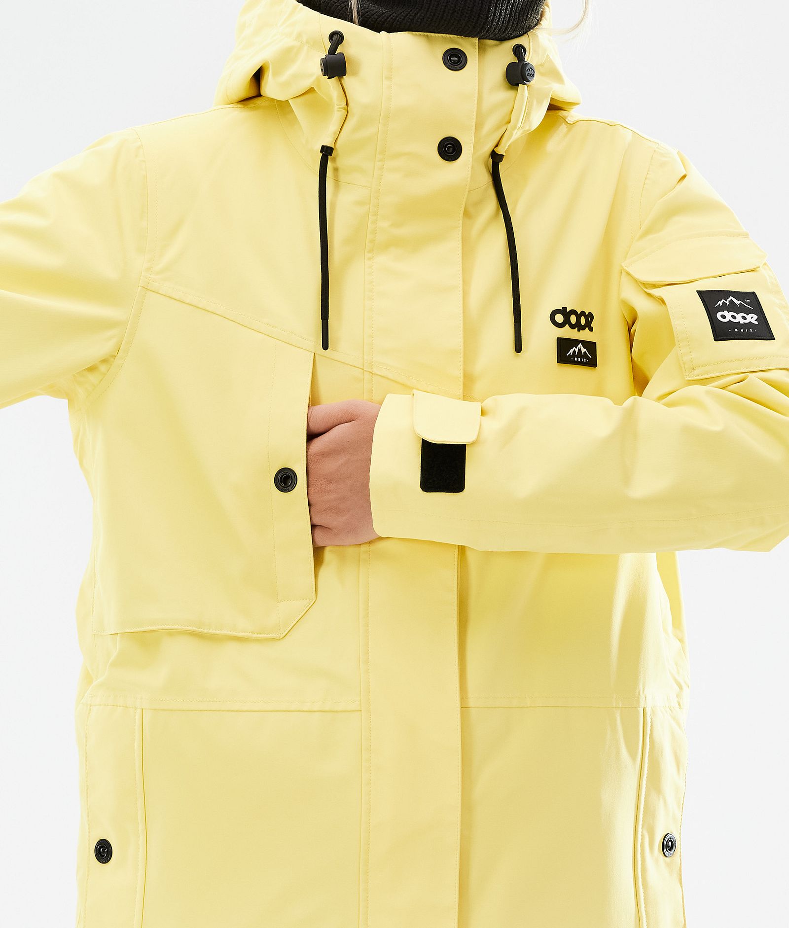 Dope Adept W 2021 Skijakke Dame Faded Yellow, Bilde 10 av 11