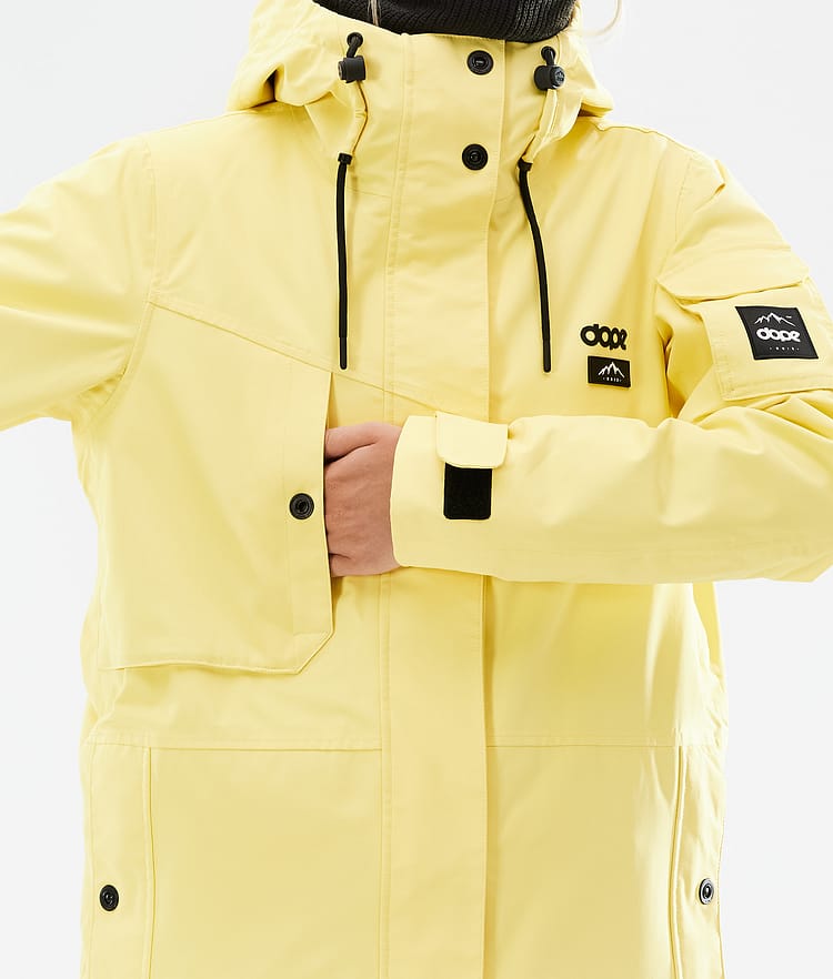 Dope Adept W 2021 Skijakke Dame Faded Yellow, Bilde 10 av 11