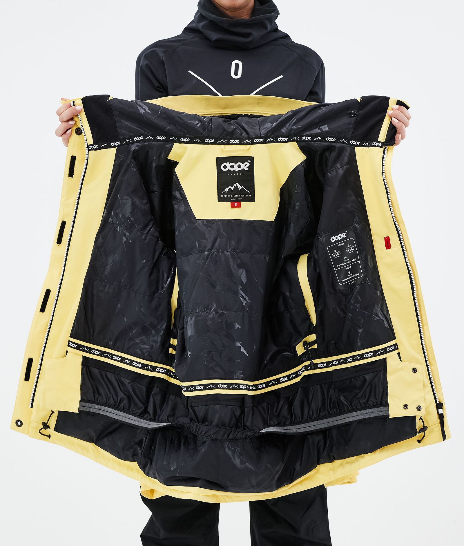 Dope Adept W 2021 Skijakke Dame Faded Yellow, Bilde 11 av 11