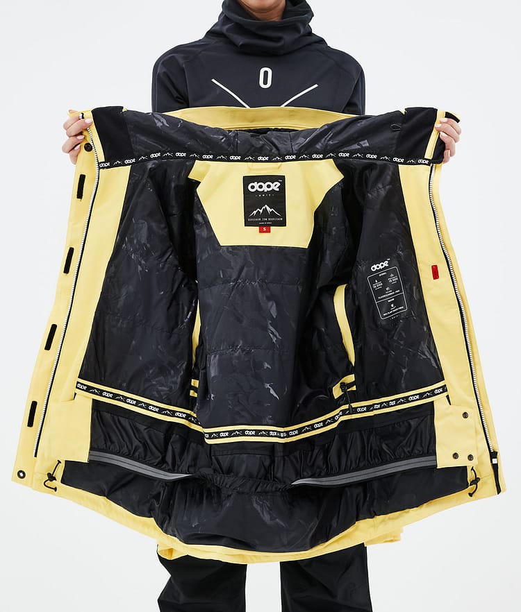 Dope Adept W 2021 Skijakke Dame Faded Yellow, Bilde 11 av 11