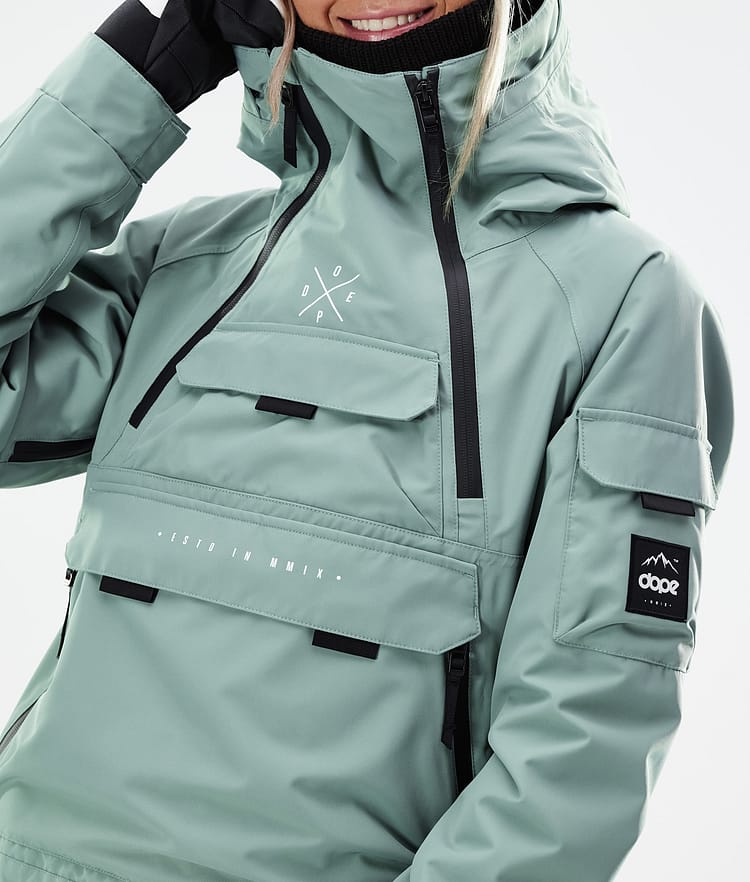 Dope Akin W 21 Skijakke Dame Faded Green, Image 2 of 11