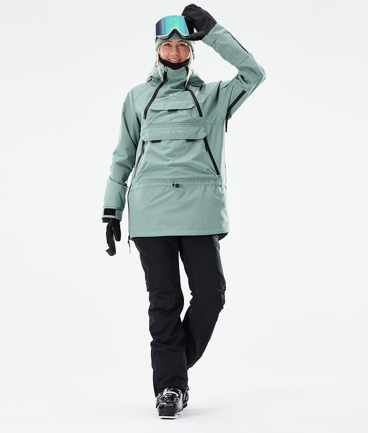 Dope Akin W 21 Skijakke Dame Faded Green, Image 4 of 11