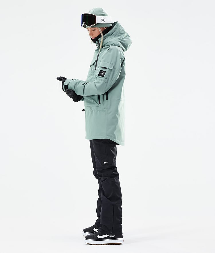 Dope Akin W 21 Snowboardjakke Dame Faded Green, Image 6 of 11